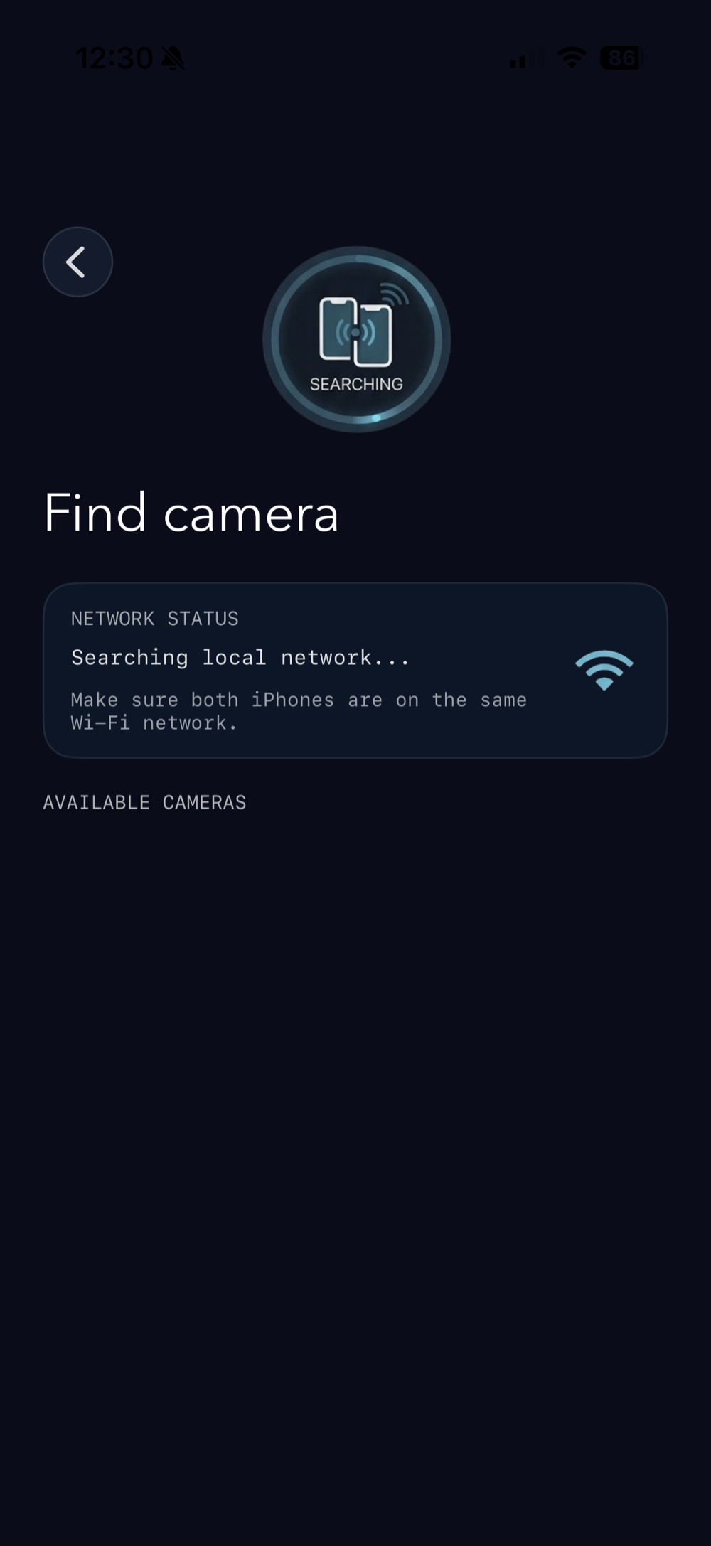 Búsqueda de cámara disponible en BB Breath AI