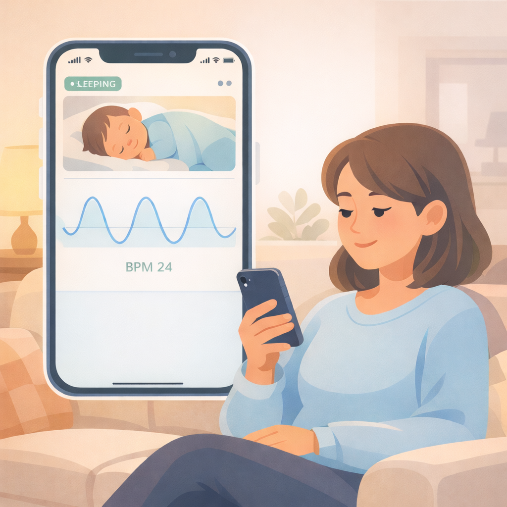 Ilustración del monitor en BB Breath AI